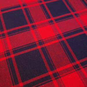 Cotton tartan- red & black 4