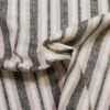 Linen stripes- natural black