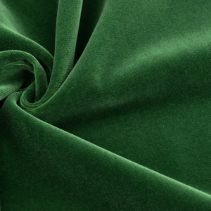 High gloss cotton velvet- leaf green 40