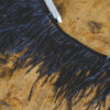 Ostrich feather trim-black