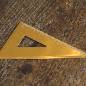 Brass triangle ruler