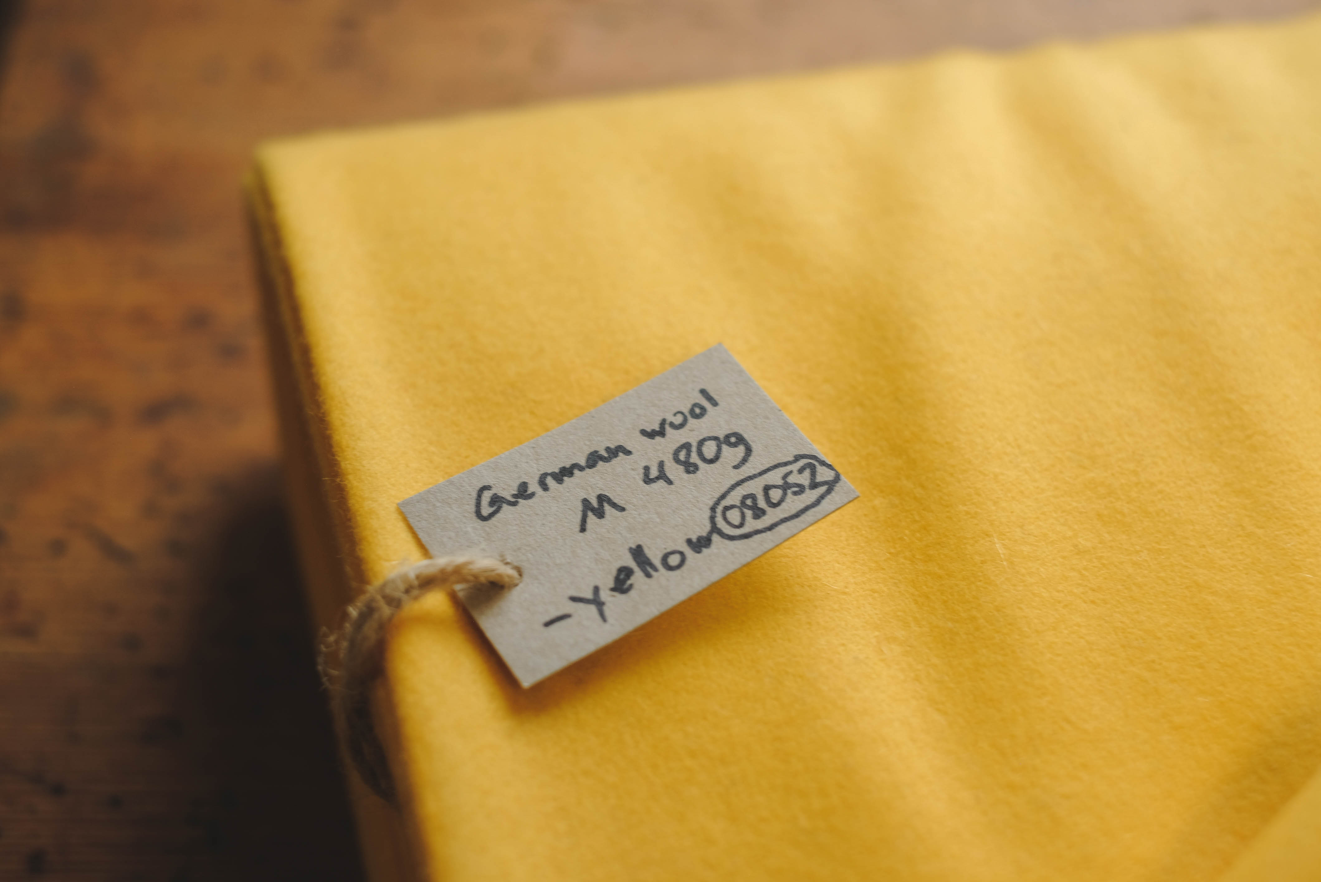 German MEDIUM wool - yellow 8052