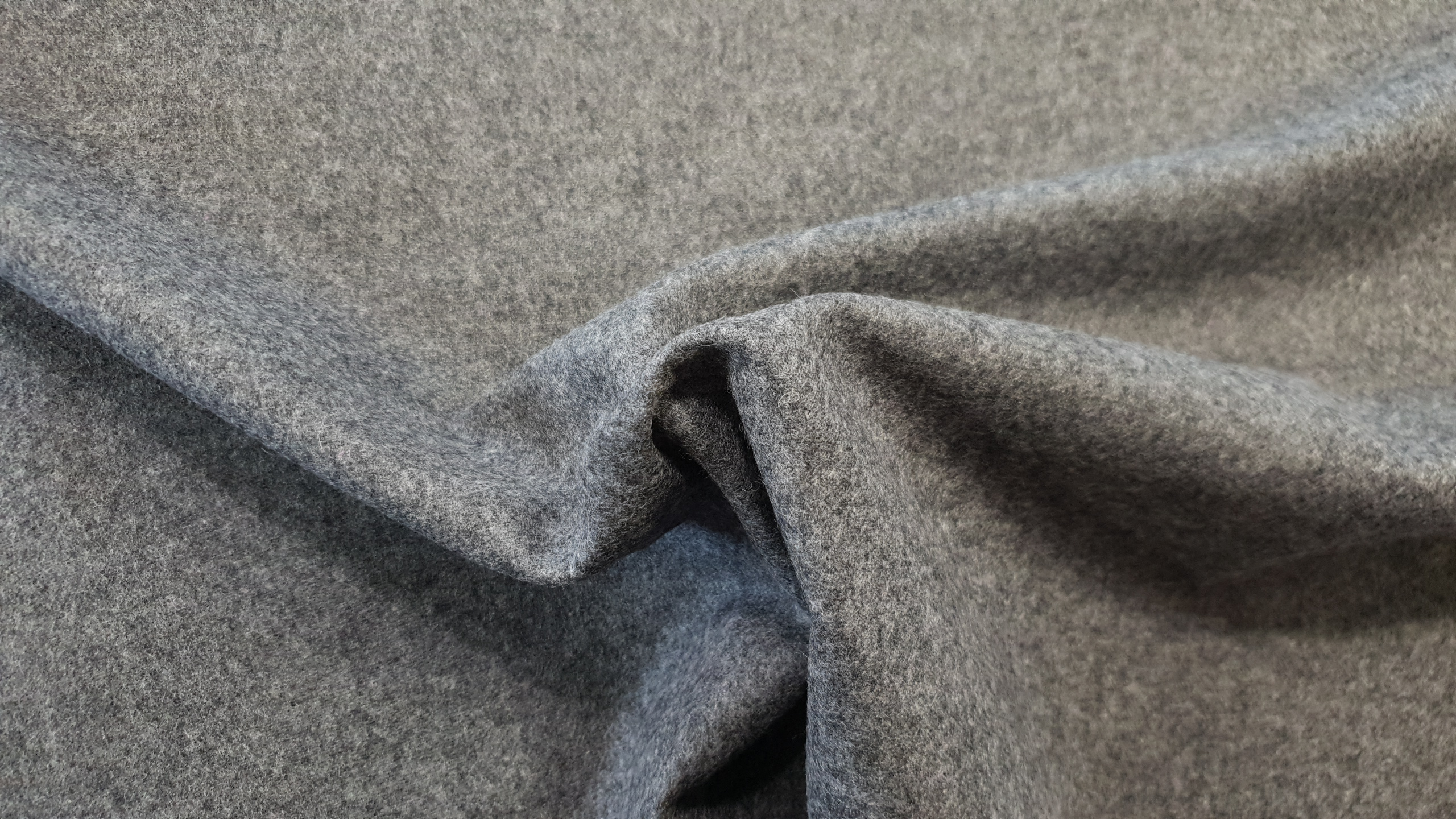 German THIN melange wool - gray 7