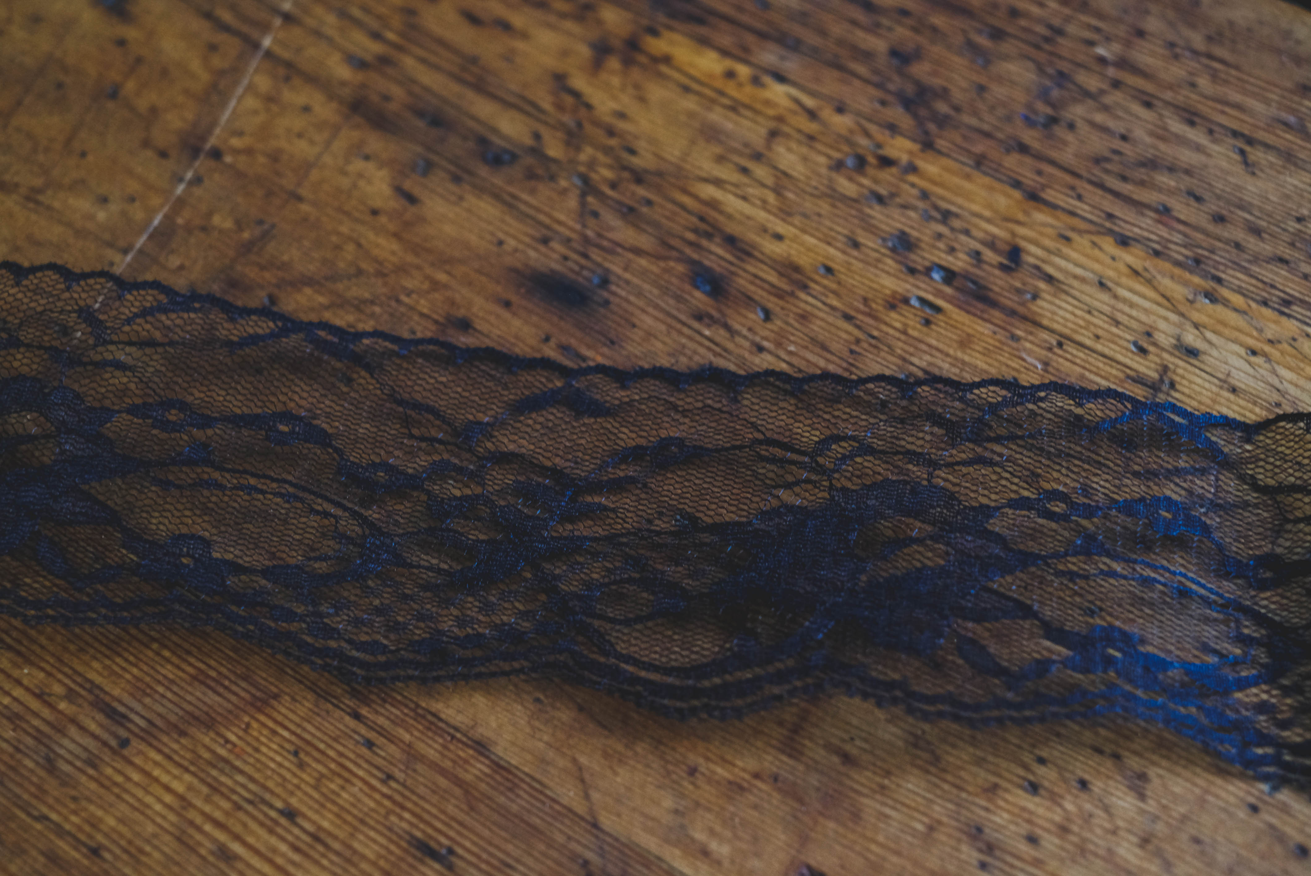 Nylon lace 6,5cm- black