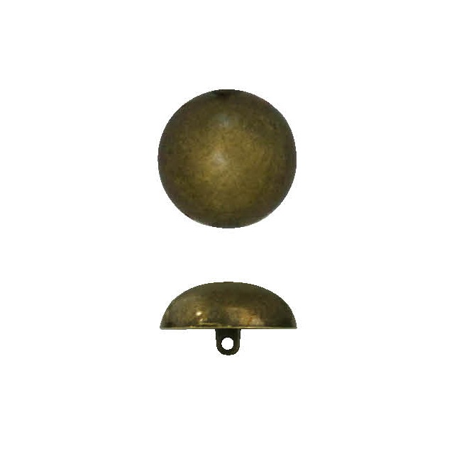 Metal dome button- antique brons 25mm