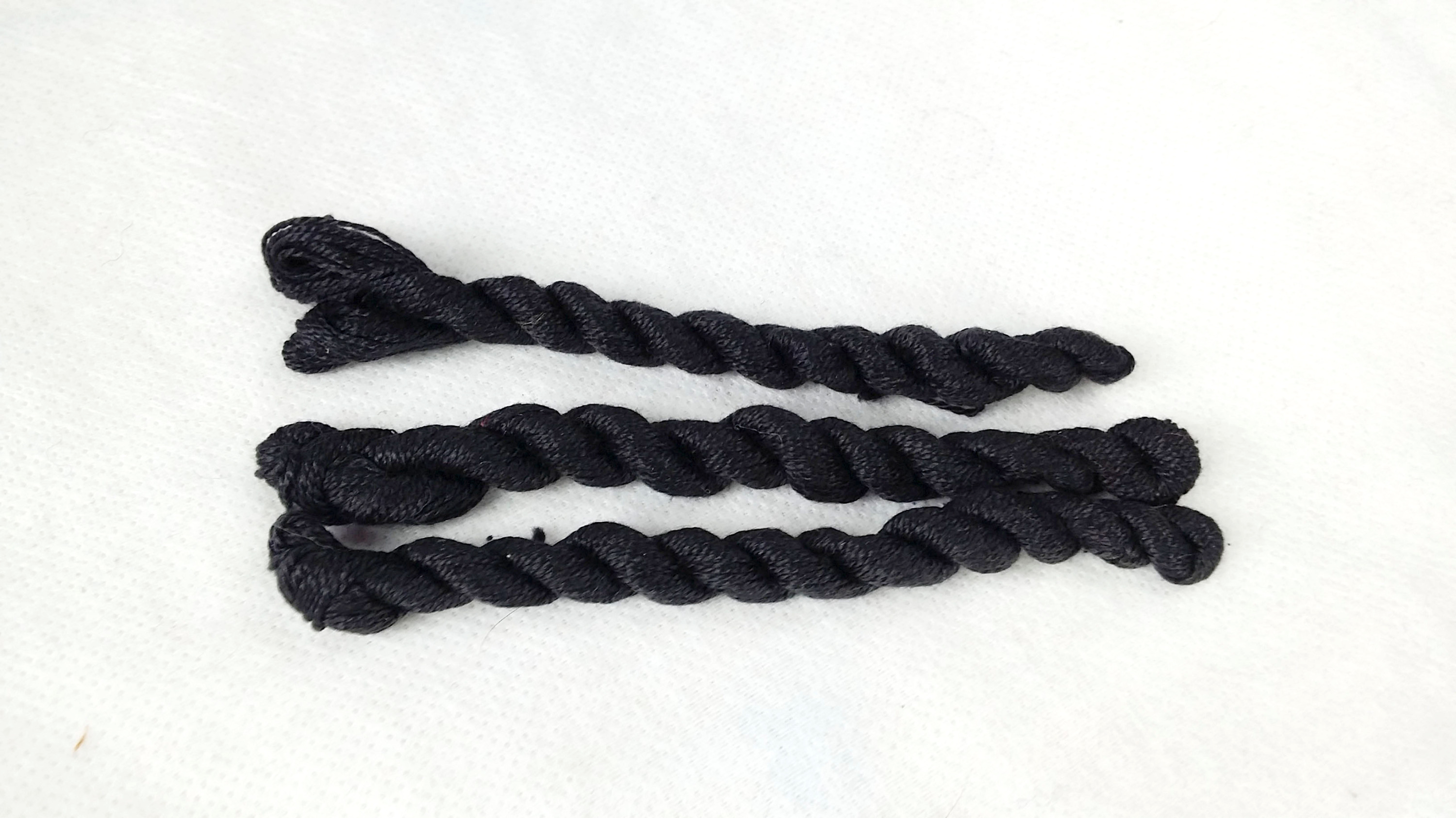 Silk embroidery thread- black