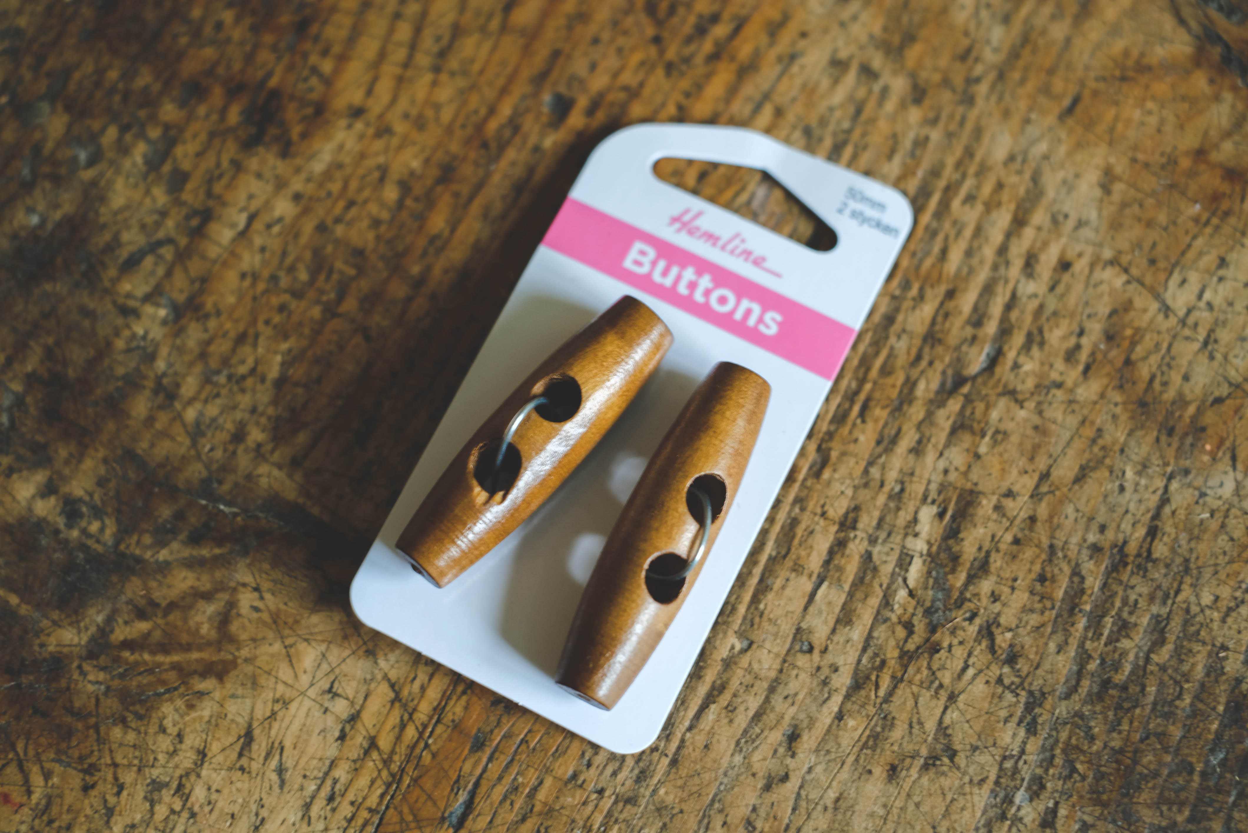 Wood button toggles- A 50mm