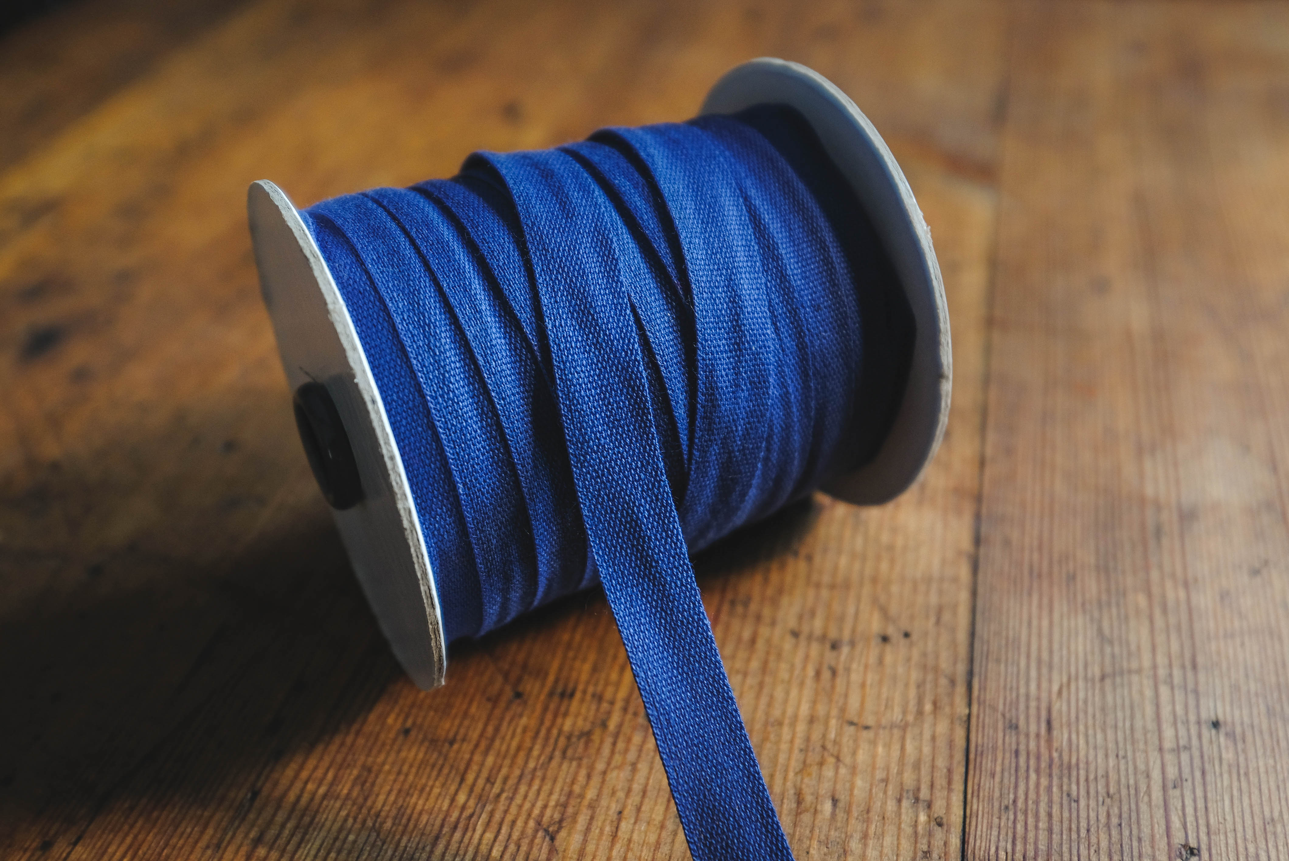 Cotton tape 12mm- blue