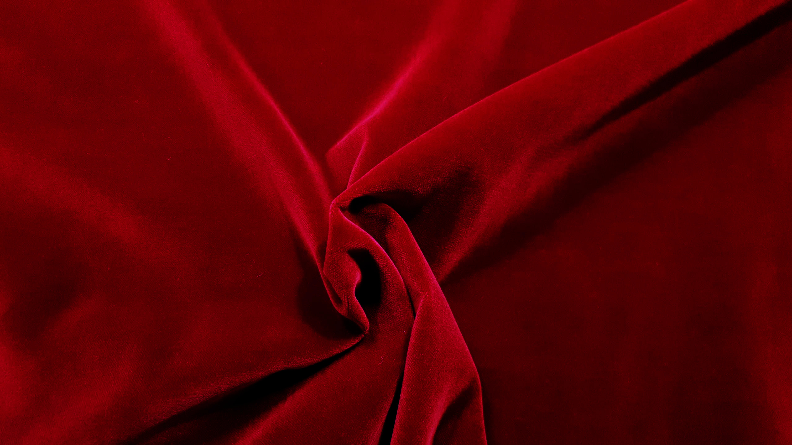 High gloss cotton velvet- Dark red 22