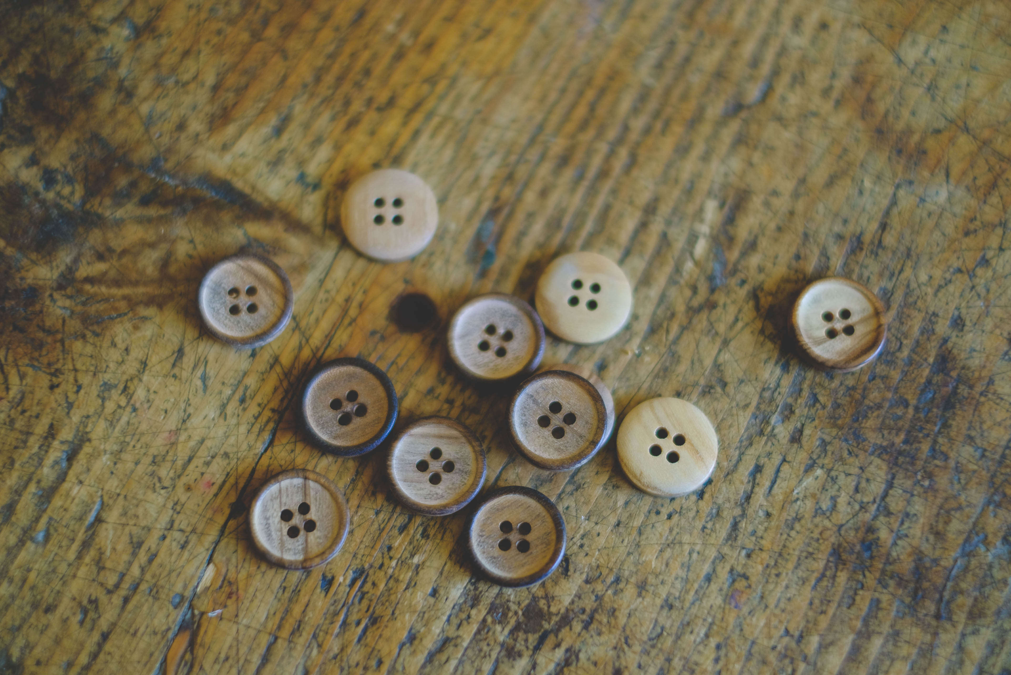 Wood button-20mm