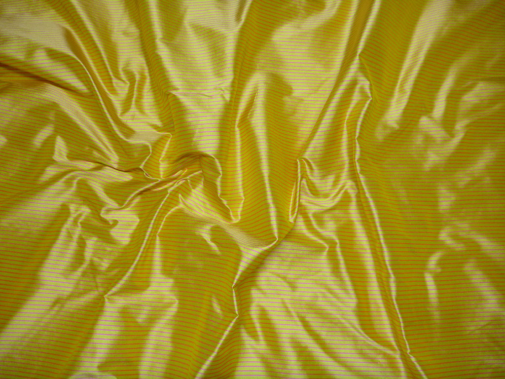 Silk-small stripes-yellow