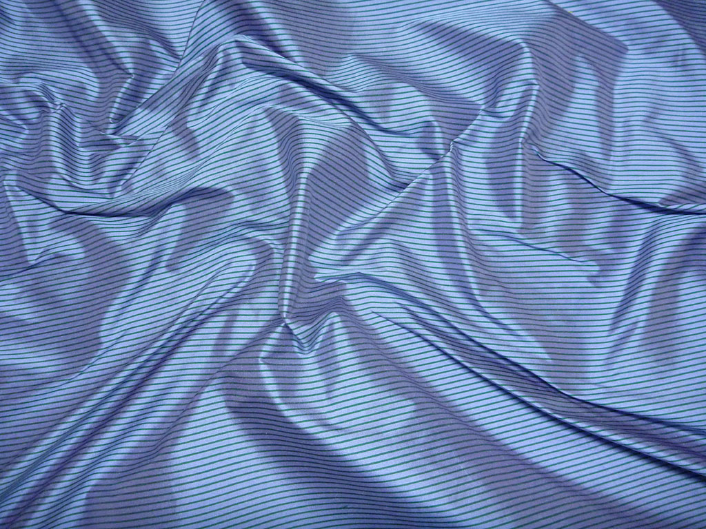 Silk-small stripes-blue