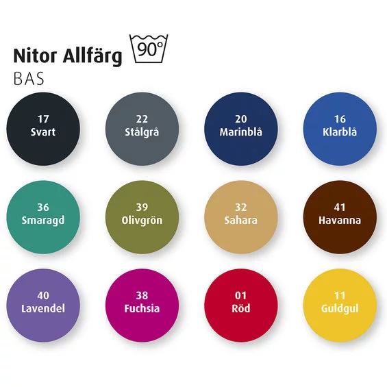 Nitor allfärg. Textile dye for natural fibers- red 01