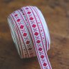 Traditional Swedish ribbon 16mm- white red