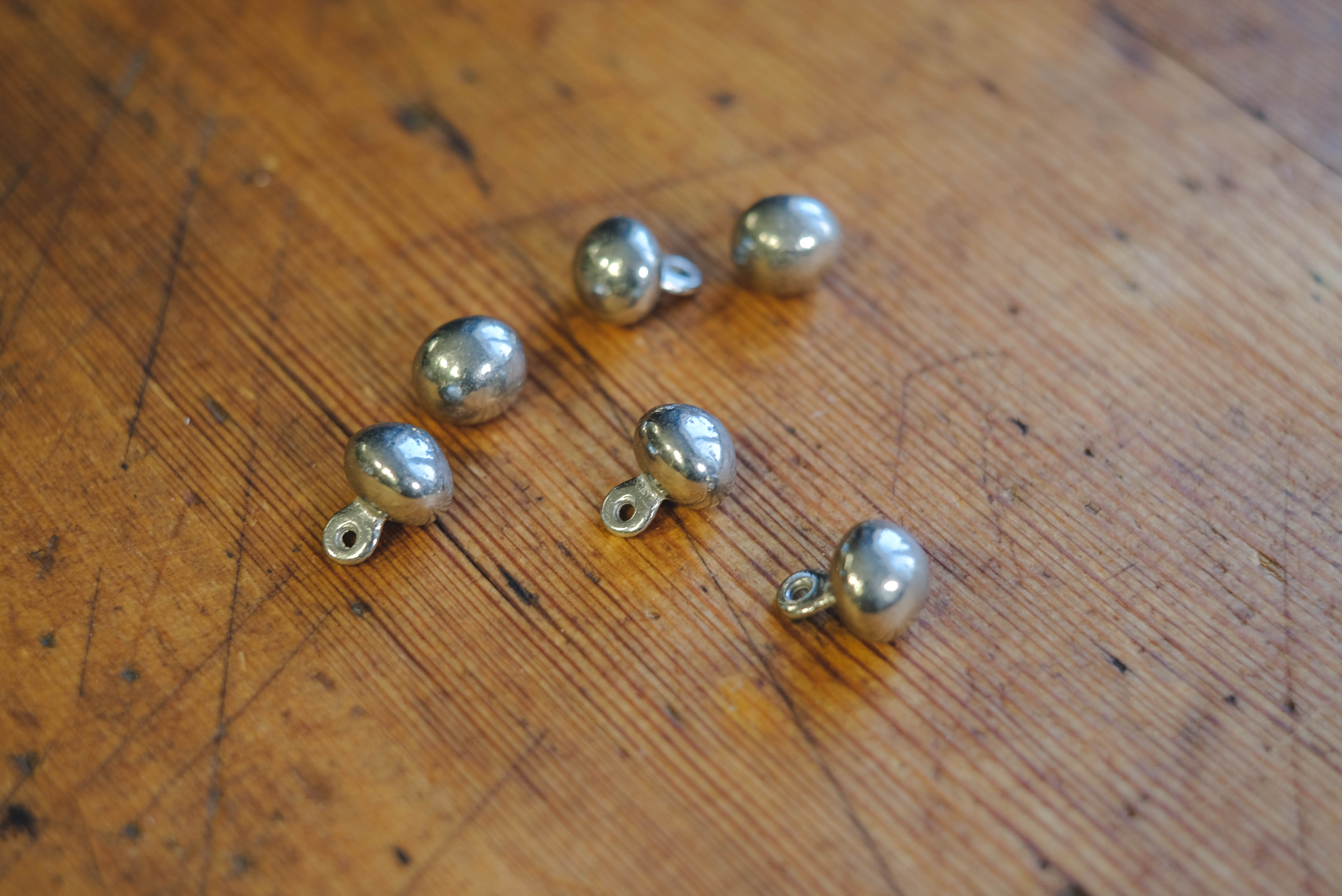 Medieval tin button 2.- ball 13mm