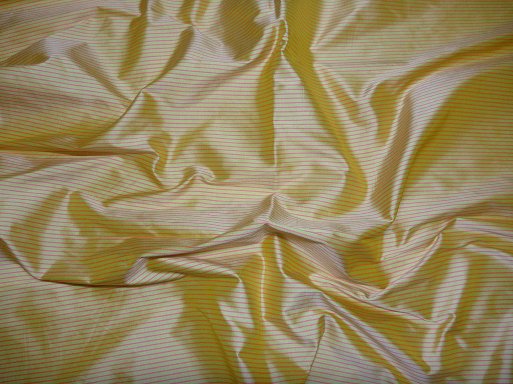 Silk-small stripes-yellow/red
