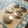 Vintage button flat-18mm silver