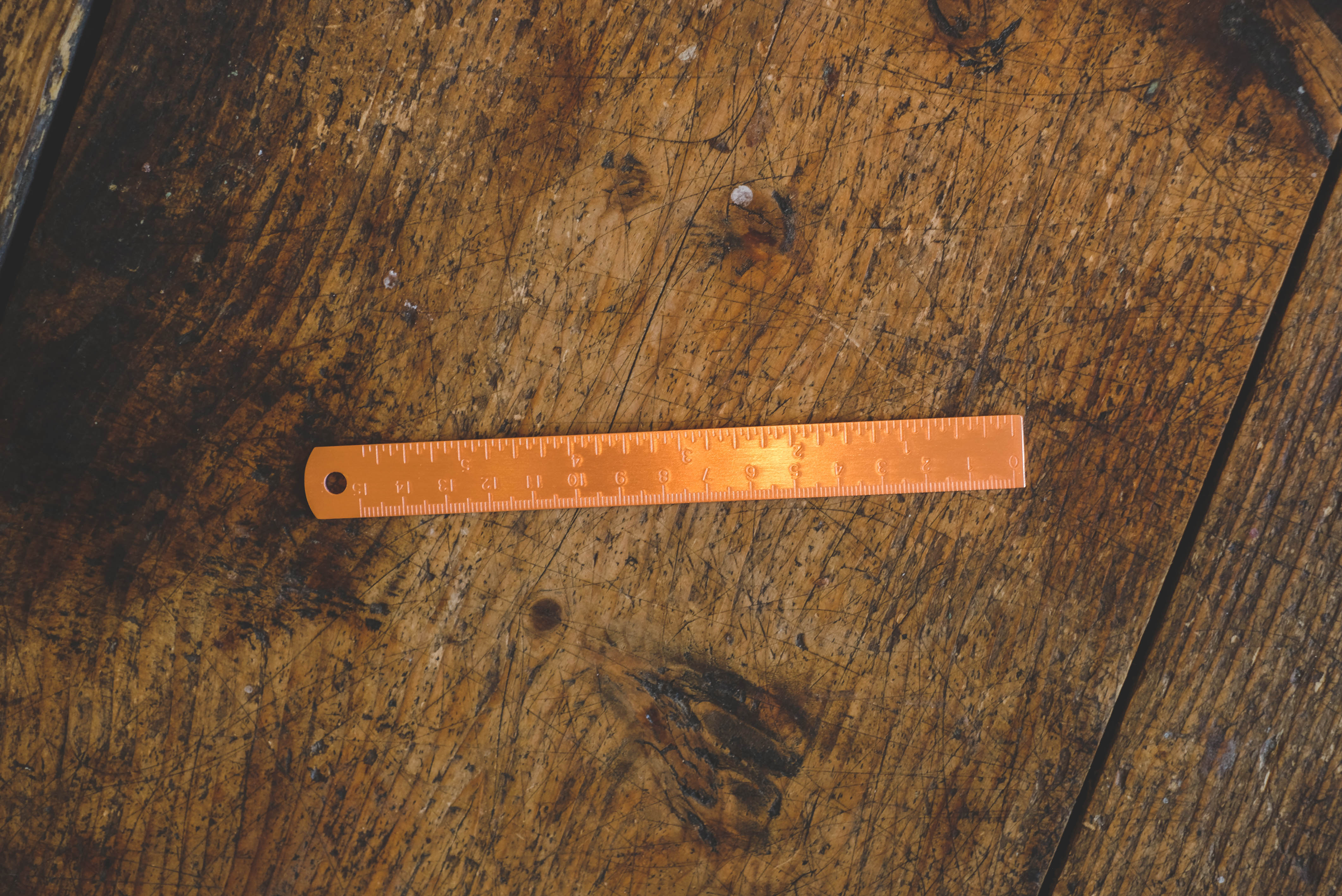 Copper ruler