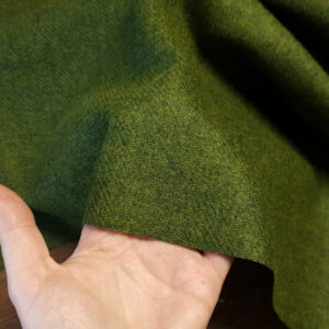 SHETLAND wool tweed- olive green 05