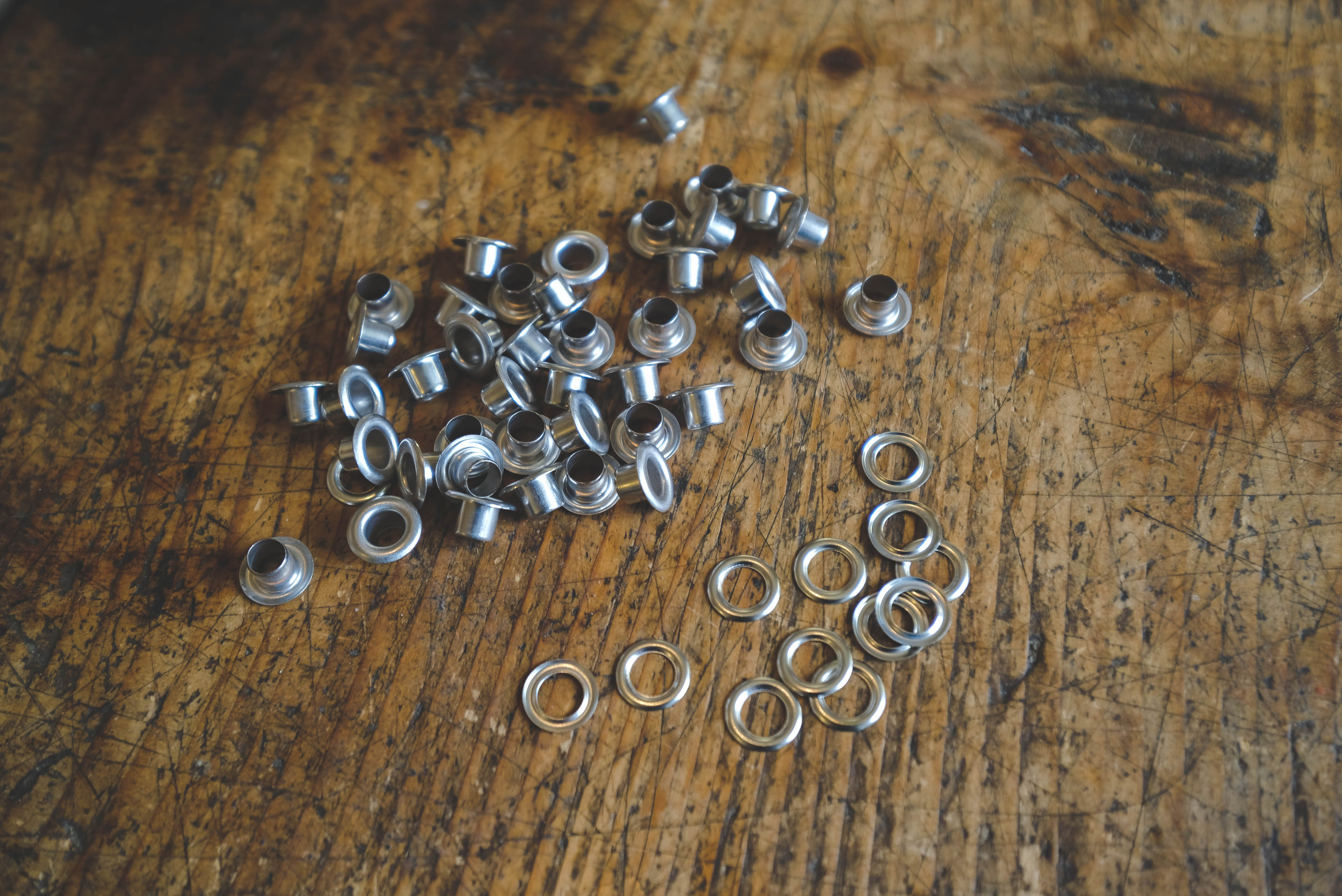 Eyelets with back 6mm- silver