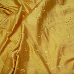Embroidered silk-gold