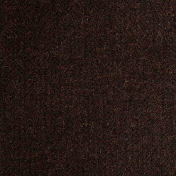 Herringbone wool fabric 100%-dark brown