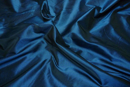 Silk taffeta-dark petrol blue