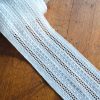Embroidered cotton insert lace 9,5cm- white