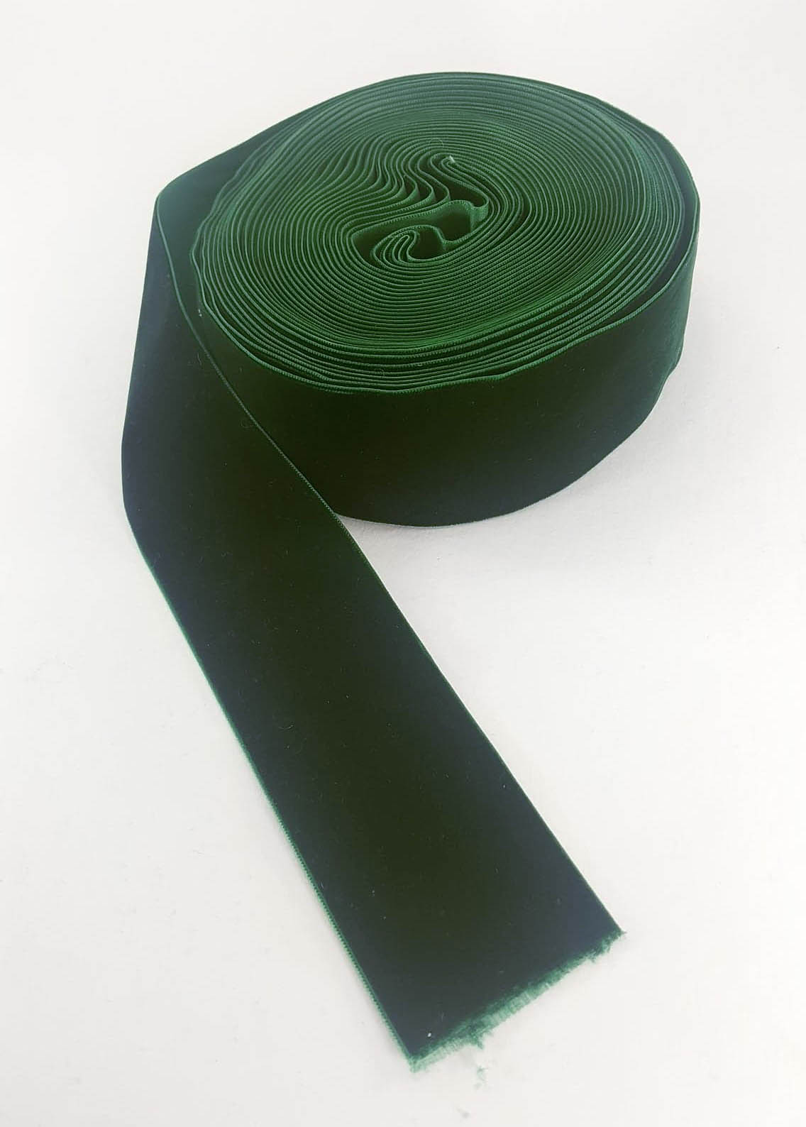 Velvet ribbon-dark green 5cm