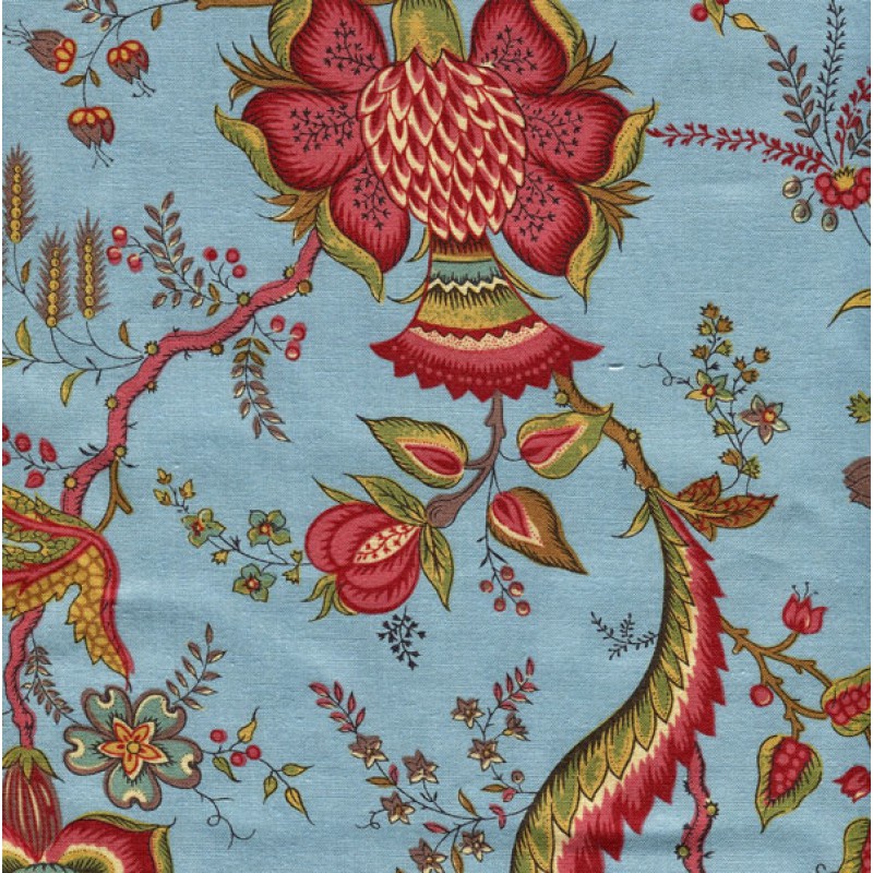 Dutch heritage indienne chintz- teal 2029