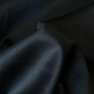 Thin wool twill Gabardine- black