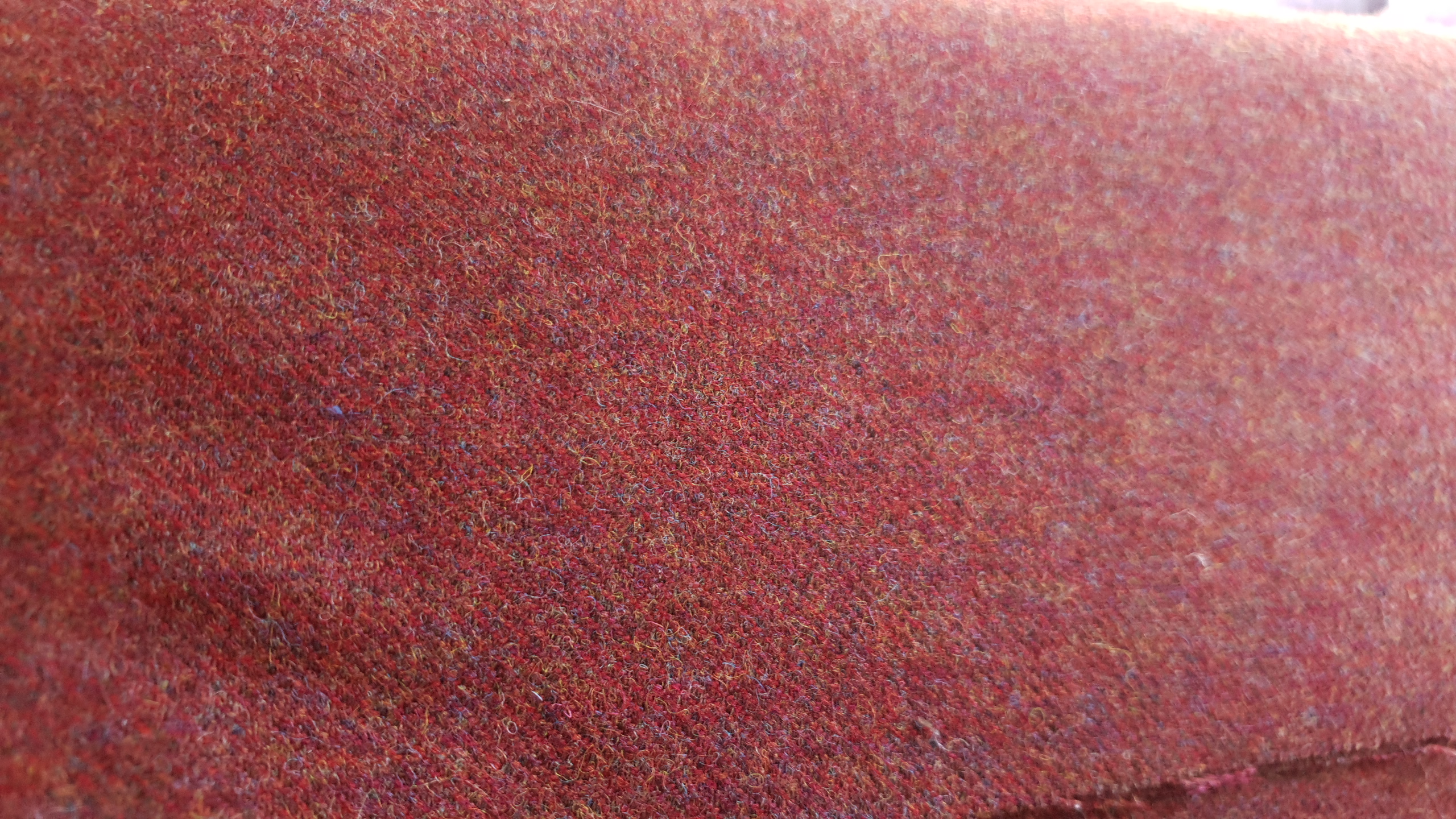 TWEED English wool twill- red
