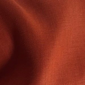 Medium prewashed linen 185g-madder red