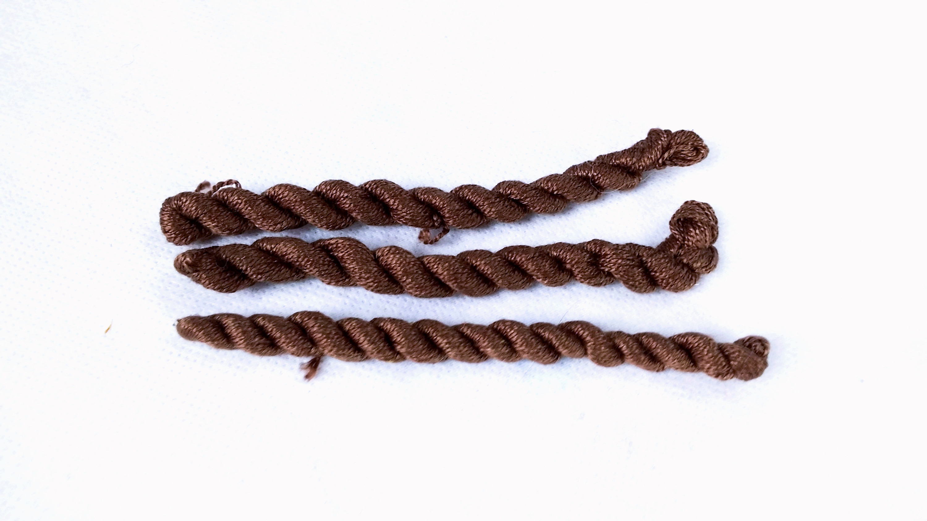 Silk embroidery thread- dark brown 406