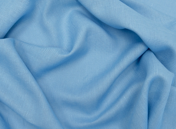 Medium prewashed linen 185g-light blue