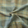 TWEED tartan wool fabric- blue 17
