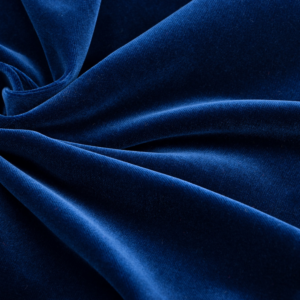 High gloss cotton velvet- prussian blue 57