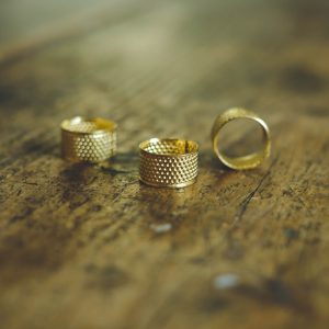 Open ring thimble- gold