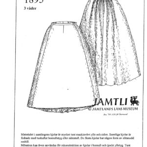 Sewing pattern Jamtli- Skirt 3panel 1895