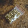 Eyelets with back 6mm -gold