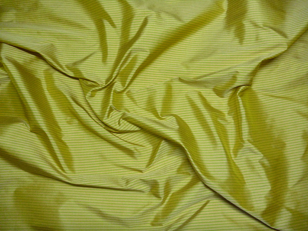 Silk-small stripes-yellow/green