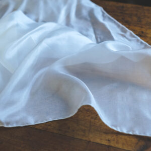 Silk scarf- white