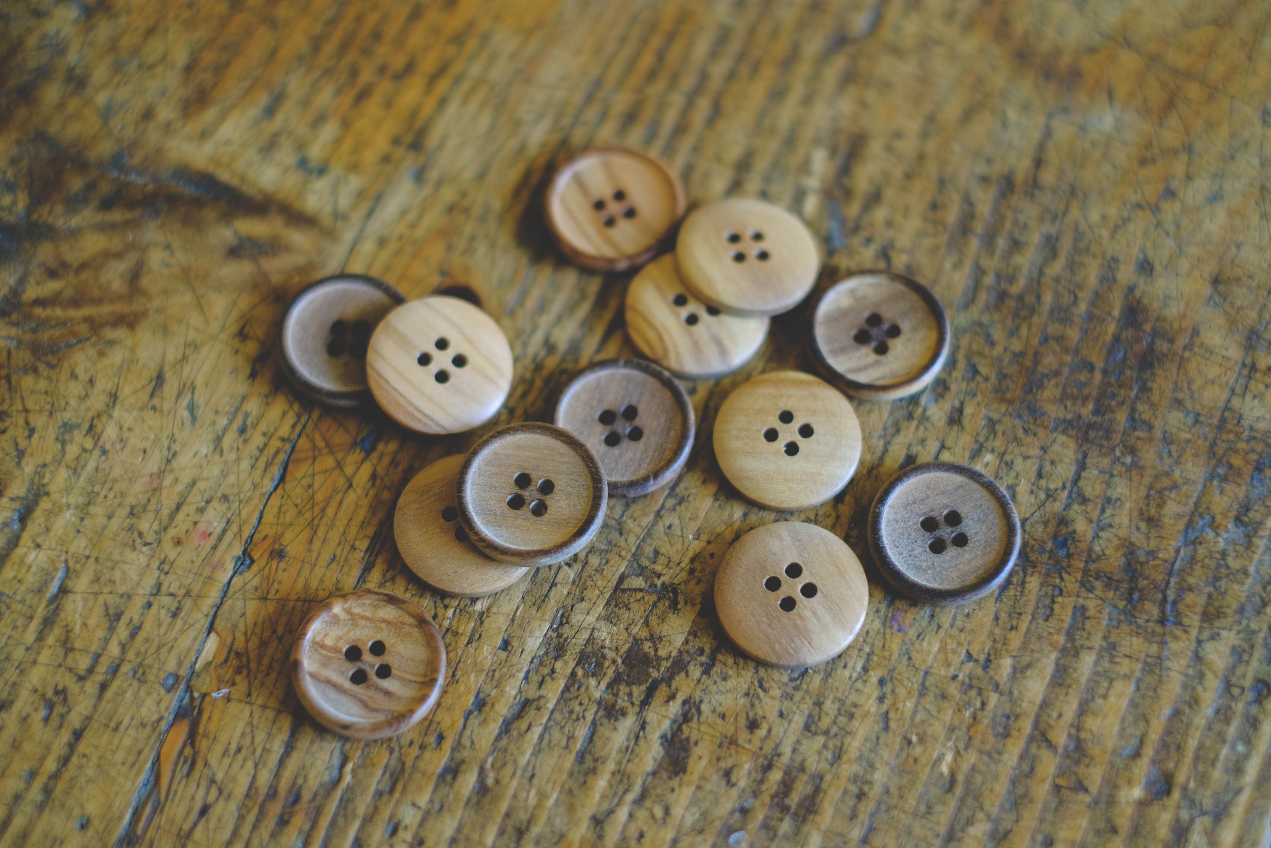 Wood button-20mm