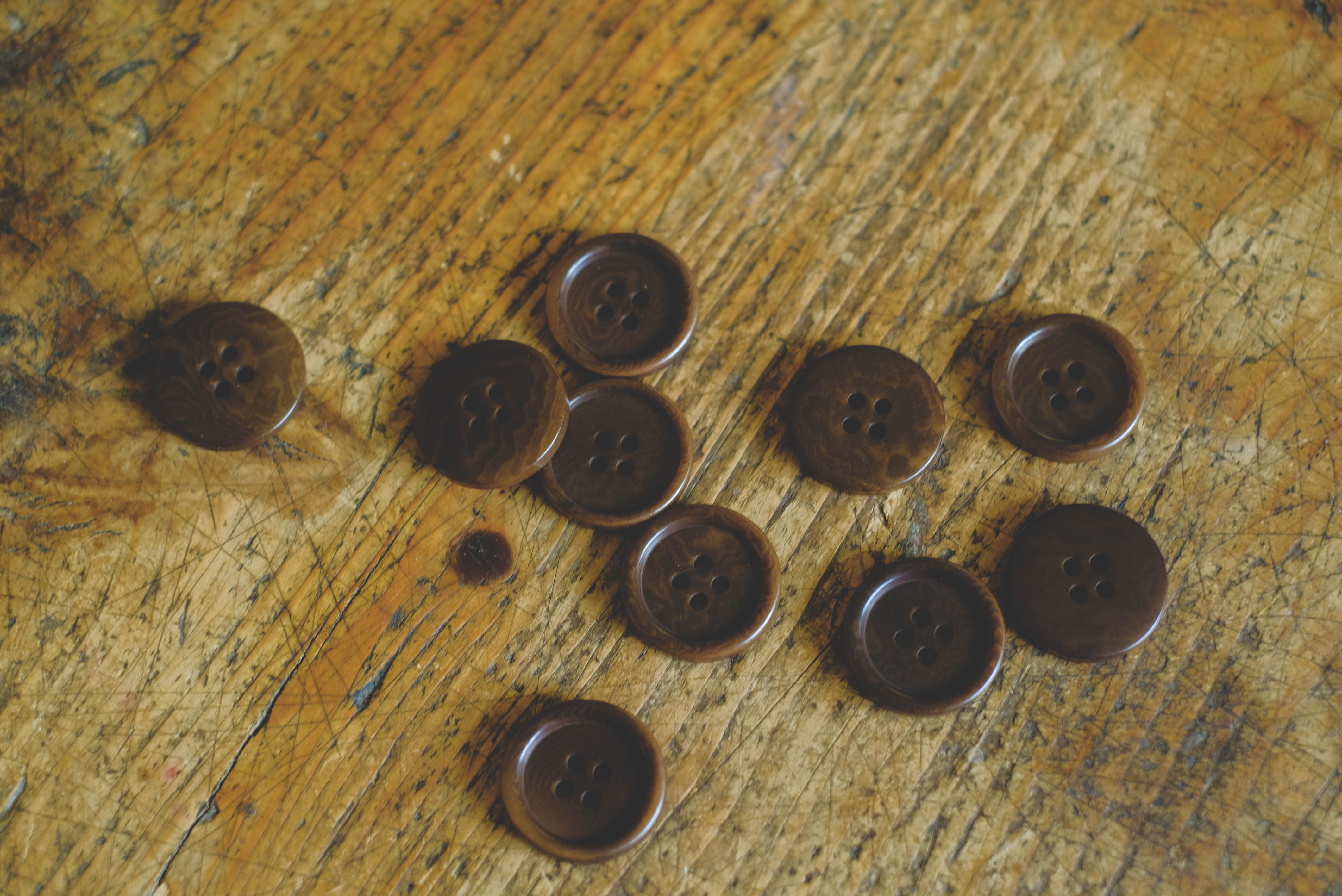 Corozo button- brown 20mm