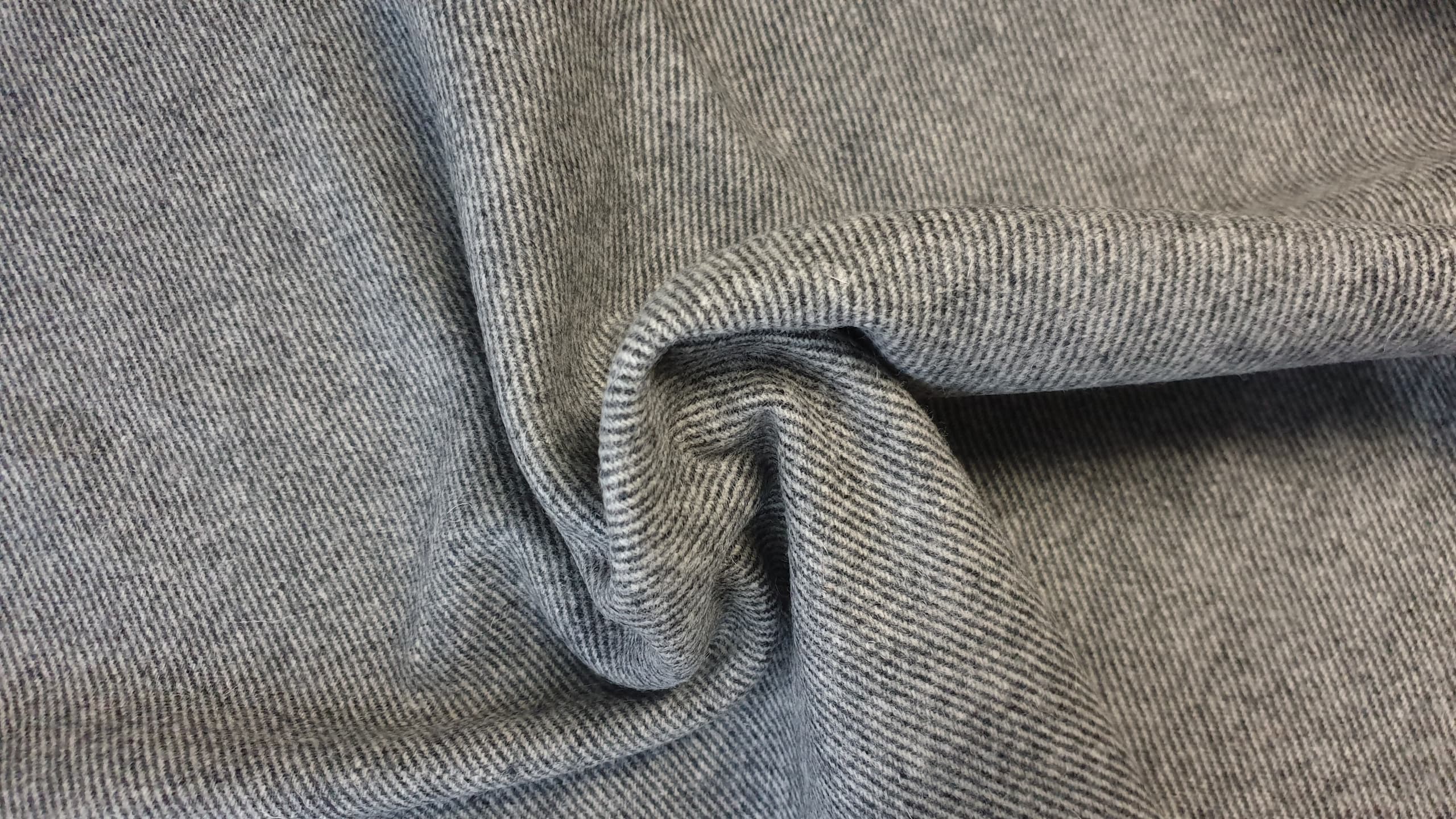 SIGRID medium wool twill- gray/dark gray 31