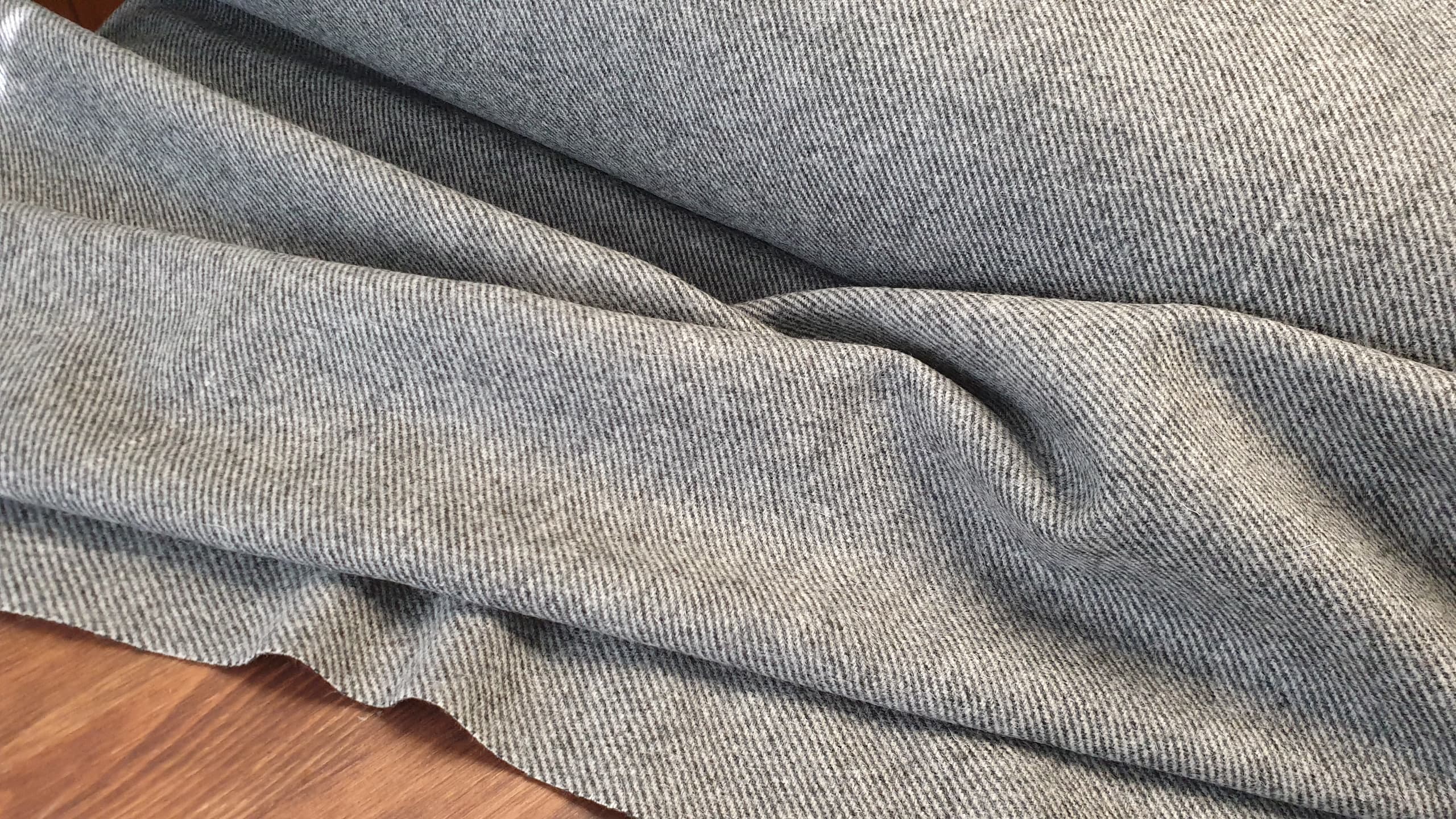 SIGRID medium wool twill- gray/dark gray 31