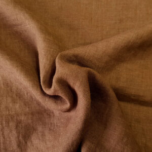 Medium prewashed linen 185g- brown