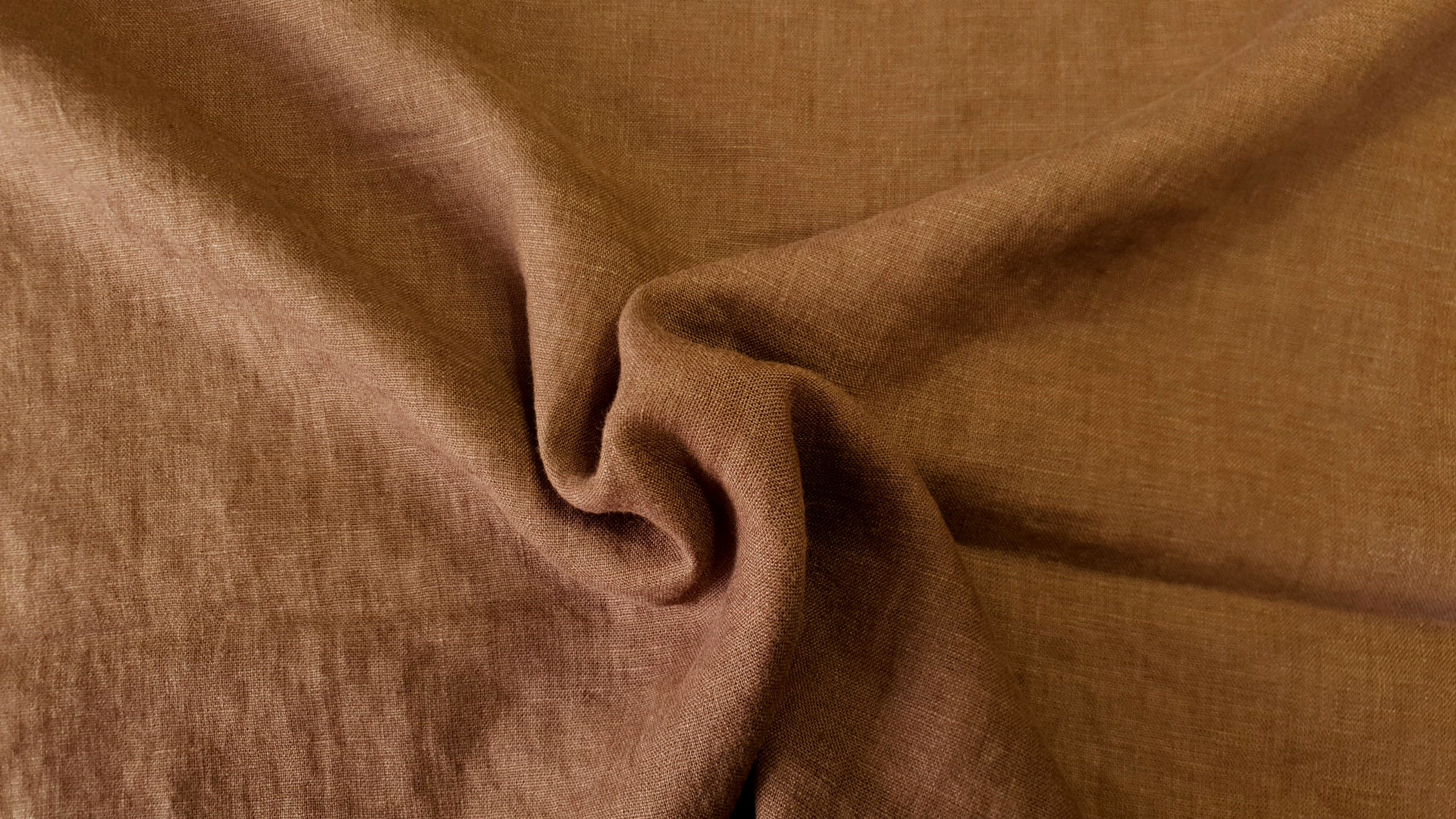 Medium prewashed linen 185g- brown
