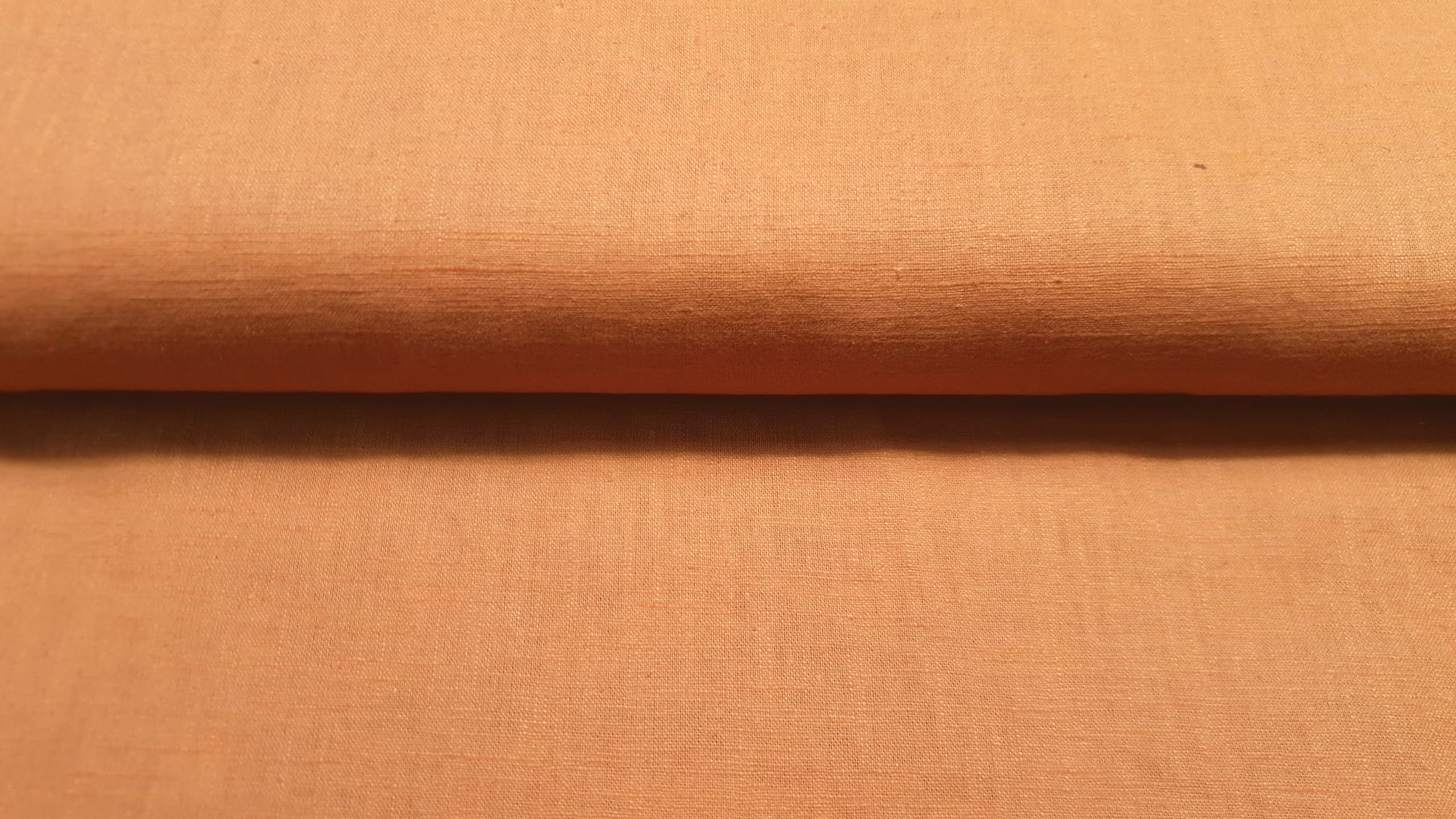 Medium prewashed rami linen 185g-orange rust