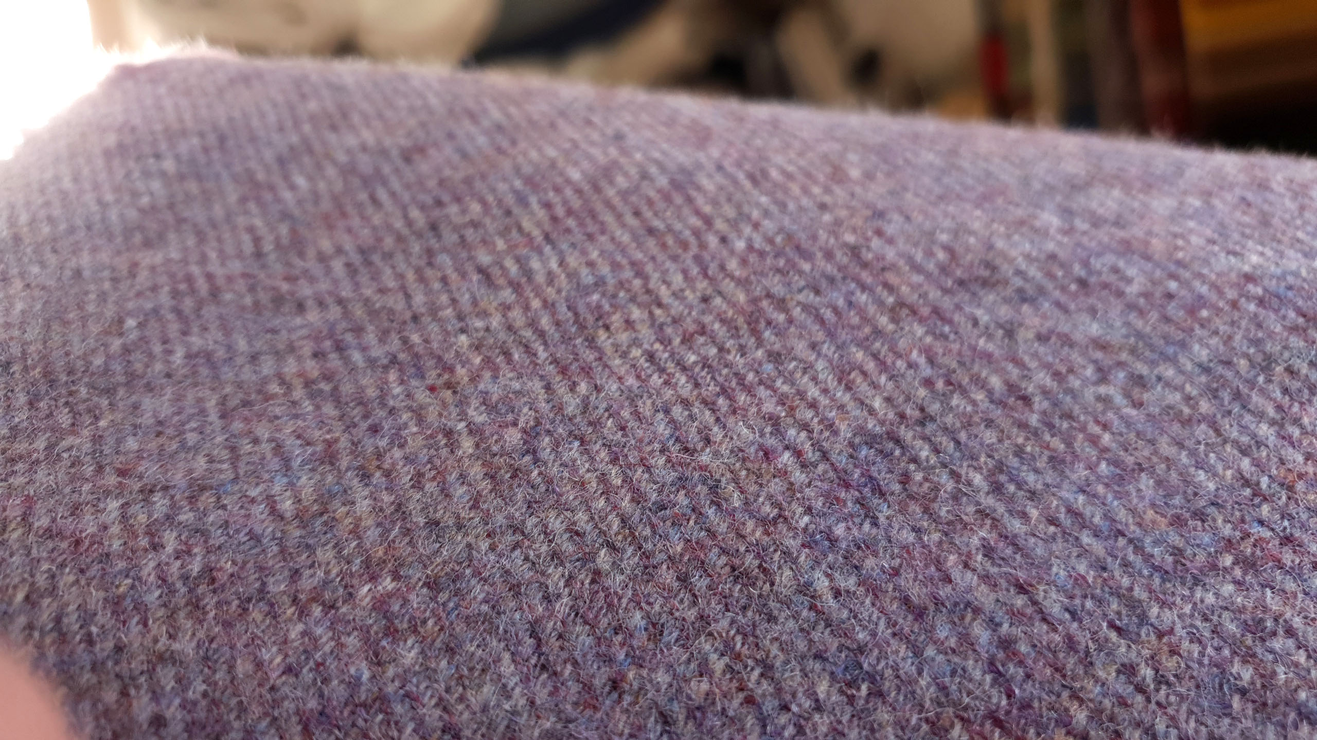 TWEED English wool twill-light purple